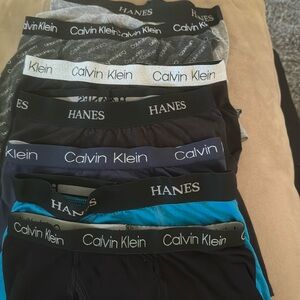 Boys Calvin Klein and Hanes Boxers - medium - GUC